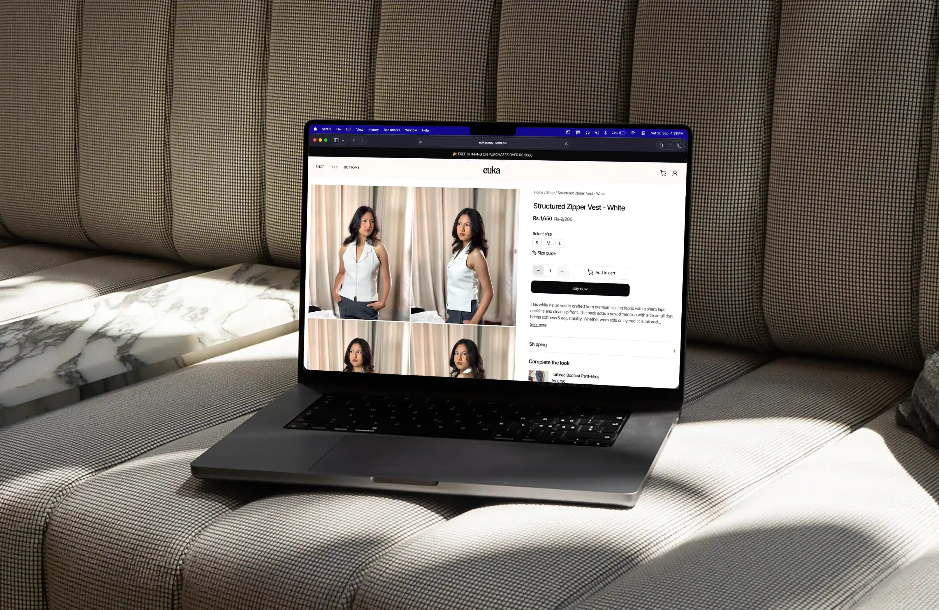 Built a premium, user-friendly e-commerce platform for euka thumbnail